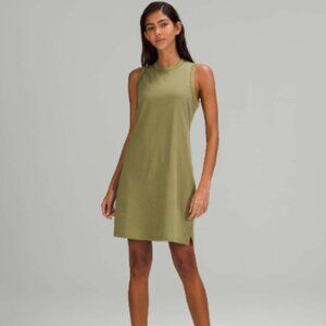 Lululemon Softstreme Back In Action Dress - Bronze Green